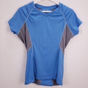 Cabelas Athletic Shirt Womens Small Blue XPG Extreme Performance Gear Top